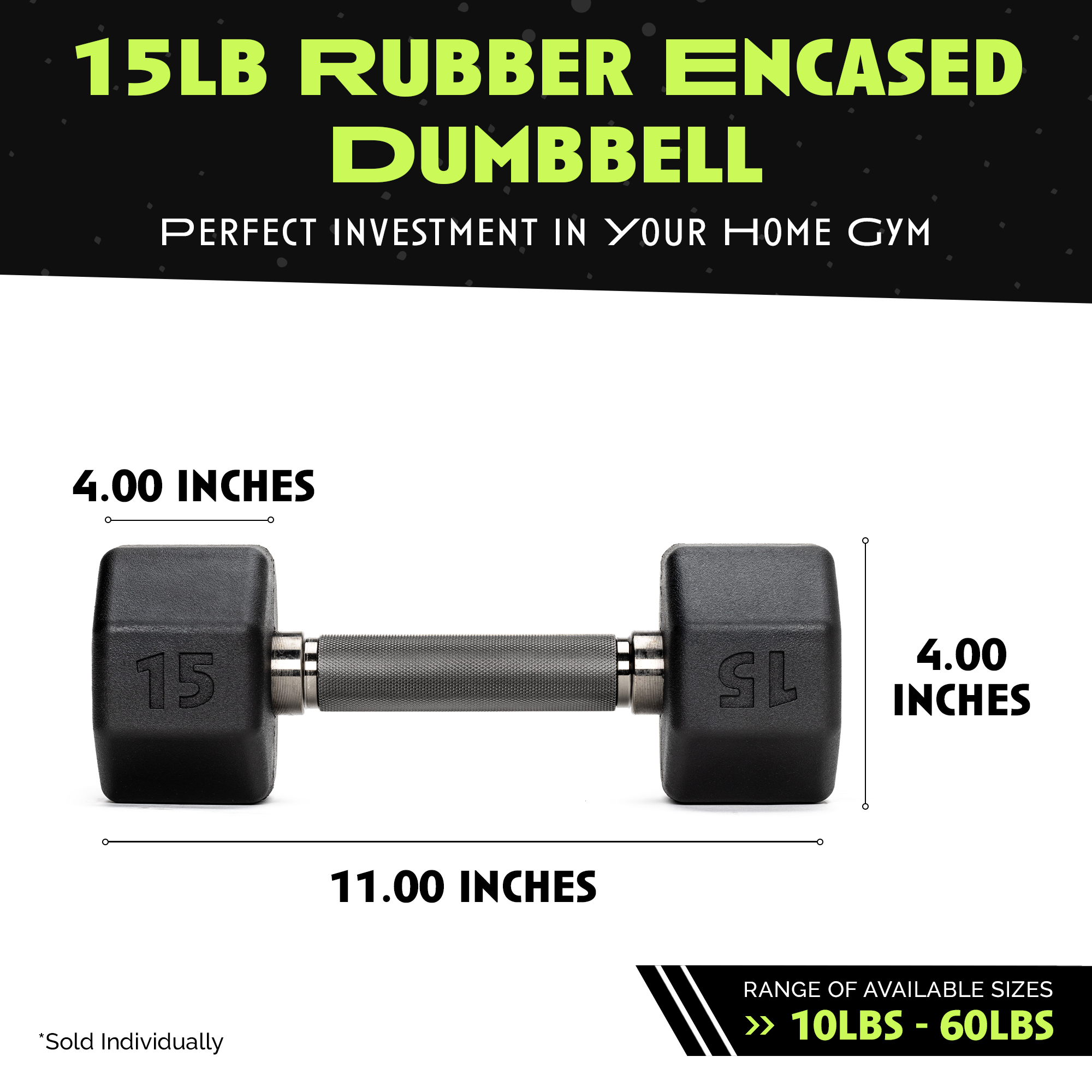 Octo Rubber Dumbbell Individual Weight Training Fitness Equipment