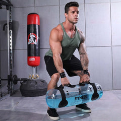 Transparent Cylindrical Water Weight Dumbbell Fitness Equipment