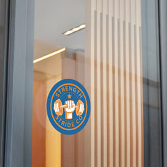 Strength Stride Co Round Vinyl Sticker