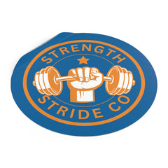 Strength Stride Co Round Vinyl Sticker