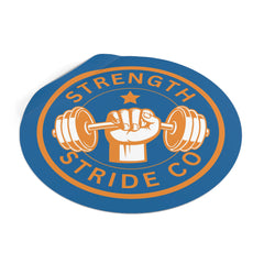 Strength Stride Co Round Vinyl Sticker