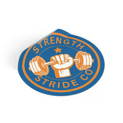 Strength Stride Co Round Vinyl Sticker