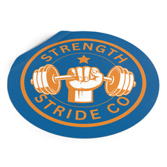 Strength Stride Co Round Vinyl Sticker