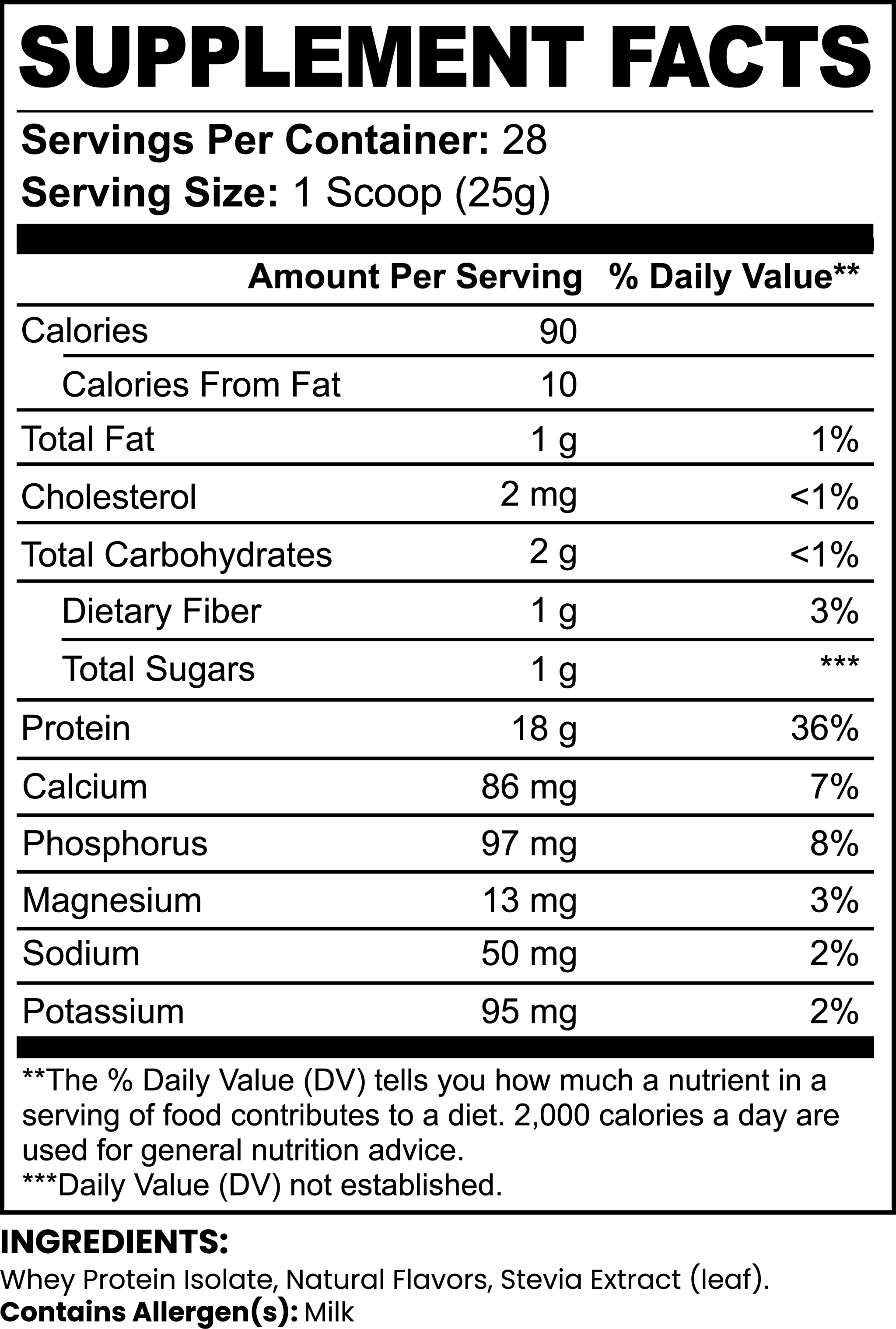 Chocolate Whey Isolate Protein Powder Fitness Supplement 1.54lbs