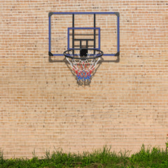 Wall Mounted Basketball Hoop 45x29 Inch Shatterproof Backboard