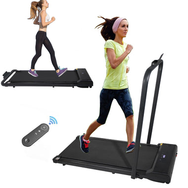 2-in-1 Folding Walking Pad Under Desk Treadmill