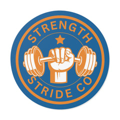Strength Stride Co Round Vinyl Sticker