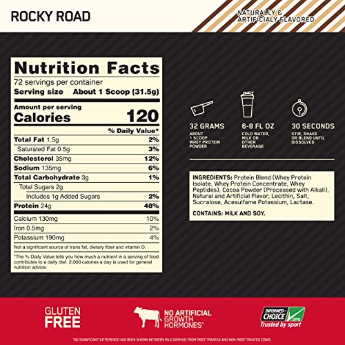 Optimum Nutrition Gold Standard 100% Protein Powder Supplement