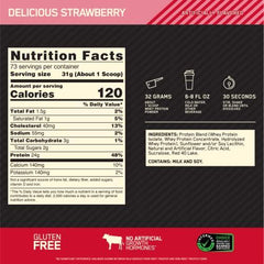 Optimum Nutrition Gold Standard 100% Protein Powder Supplement