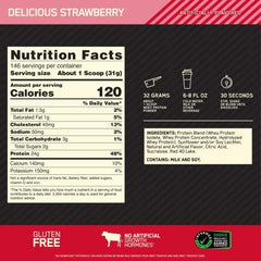 Optimum Nutrition Gold Standard 100% Protein Powder Supplement