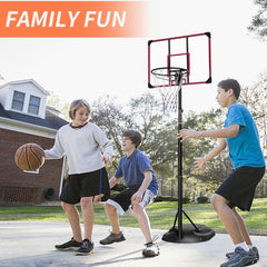 Portable Basketball Hoop Adjustable Stand 7.5-9.2ft 32-Inch Backboard