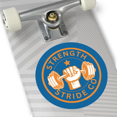 Strength Stride Co Round Vinyl Sticker