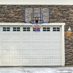 Wall Mounted Basketball Hoop 45x29 Inch Shatterproof Backboard