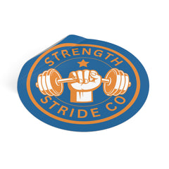 Strength Stride Co Round Vinyl Sticker