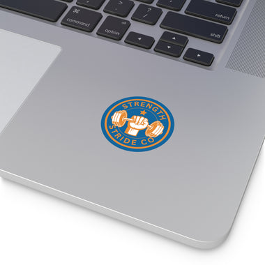 Strength Stride Co Round Vinyl Sticker
