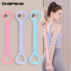 Figure-8 Silicone Resistance Loop Exercise Band Fitness
