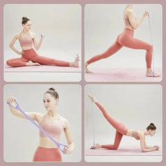 Figure-8 Silicone Resistance Loop Exercise Band Fitness