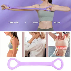 Figure-8 Silicone Resistance Loop Exercise Band Fitness