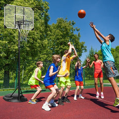 Portable Basketball Hoop Adjustable Stand 7.5-9.2ft 32-Inch Backboard