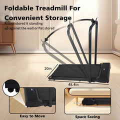 2-in-1 Folding Walking Pad Under Desk Treadmill