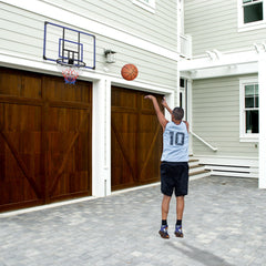 Wall Mounted Basketball Hoop 45x29 Inch Shatterproof Backboard