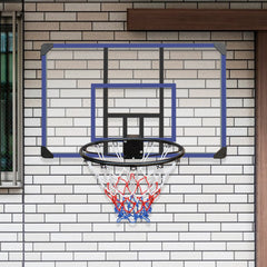 Wall Mounted Basketball Hoop 45x29 Inch Shatterproof Backboard