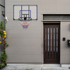 Wall Mounted Basketball Hoop 45x29 Inch Shatterproof Backboard