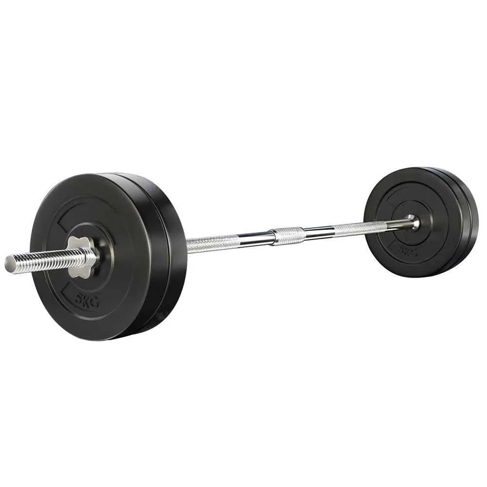 28KG Barbell Weight Set Plates Bench Press Fitness