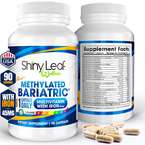 Methylated Bariatric Multivitamin 45mg Iron One Capsule Daily