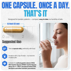 Methylated Bariatric Multivitamin 45mg Iron One Capsule Daily