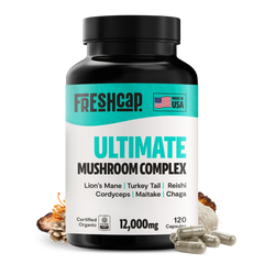 Organic Mushroom Complex Supplement Capsules Dietary Support