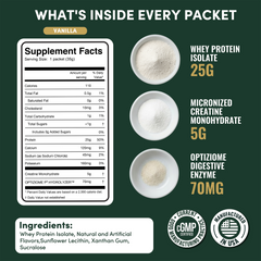 2-in-1 Whey Protein Isolate Creatine Travel Packets
