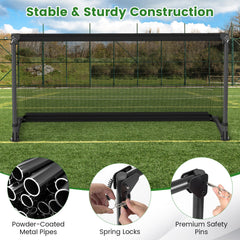 Portable Pop Up Toddler Soccer Net Metal Frame