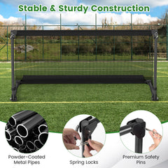 Portable Pop Up Toddler Soccer Net Metal Frame