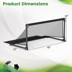 Portable Pop Up Toddler Soccer Net Metal Frame