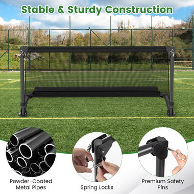 Portable Pop Up Toddler Soccer Net Metal Frame
