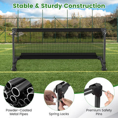 Portable Pop Up Toddler Soccer Net Metal Frame