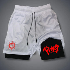Men's 2-in-1 Compression Running Shorts With Phone Pockets