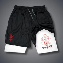 Men's 2-in-1 Compression Running Shorts With Phone Pockets