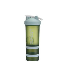 450ml Three Layer Plastic Protein Shaker Water Bottle