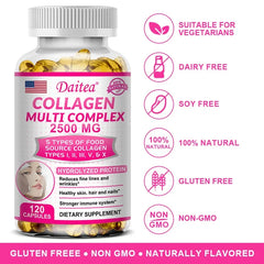 Hydrolyzed Collagen Dietary Supplement Skin Joint Support