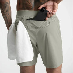 Men's Performance Quick Dry Shorts With Zipper Pockets