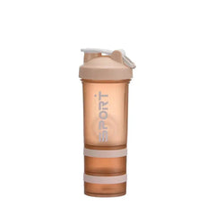 450ml Three Layer Plastic Protein Shaker Water Bottle