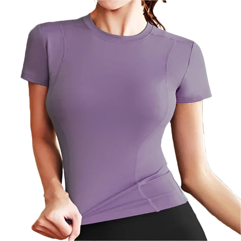 Women's Workout Performance Quick Dry Fitness T-Shirt