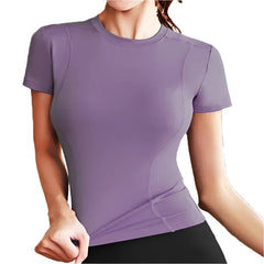 Women's Workout Performance Quick Dry Fitness T-Shirt