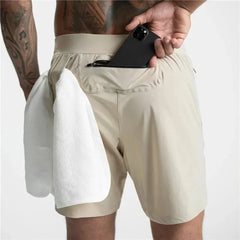 Men's Performance Quick Dry Shorts With Zipper Pockets