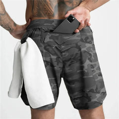 Men's Performance Quick Dry Shorts With Zipper Pockets