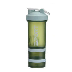 450ml Three Layer Plastic Protein Shaker Water Bottle