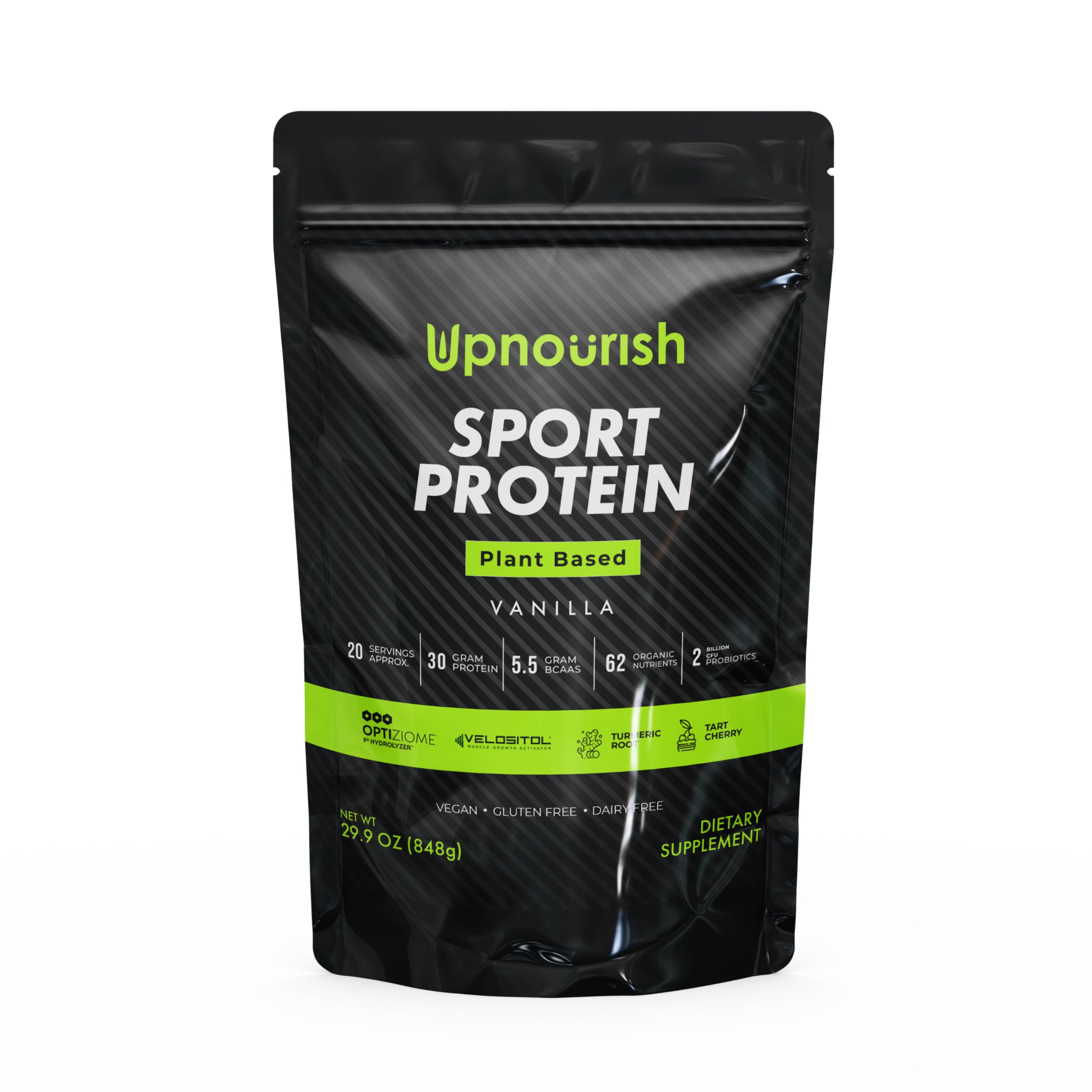 Plant Based Sport Protein Powder Fitness Nutrition Supplement