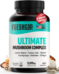 Organic Mushroom Complex Supplement Capsules Dietary Support